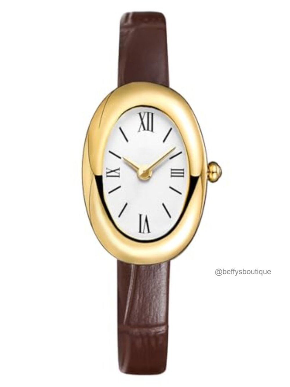 24mm Oval Dial Bangle Watch Quartz 30m Water Resistant Women's